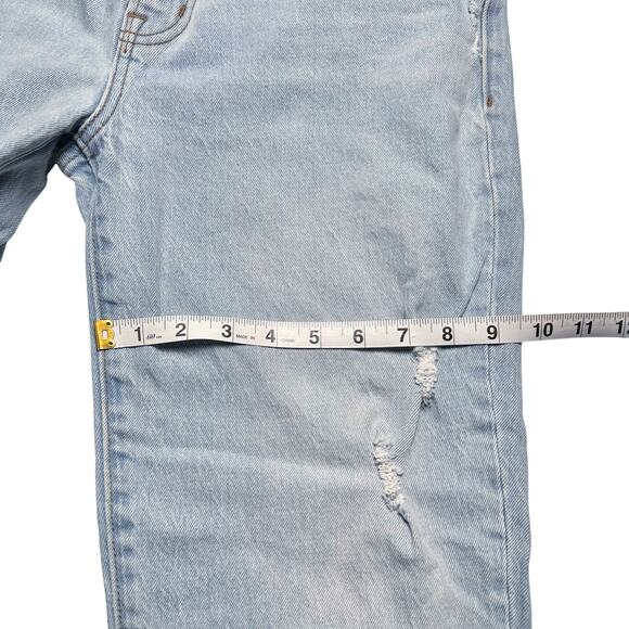 Abercrombie & Fitch | Women | The Boyfriend Mid Rise Distressed Jeans | Sz 28 6R - Picture 6 of 12